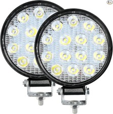 2PCS 4.5Inch Round LED Offroad Lights, 42W Led Round Light Bar Spot Light Fog Li