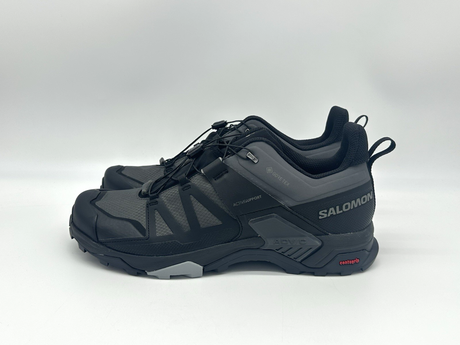 Scarpe scarponi da trekking Salomon X Ultra 4 Low GTX uomo taglia 12 grigio nero 413851