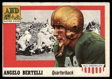 1955 Topps All-American Angelo Bertelli Rookie Notre Dame Fighting Irish #76