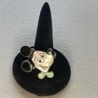 VINTAGE SIGNED ZUNI TURQUOISE STERLING SILVER MICKEY INLAY MOUSE RING