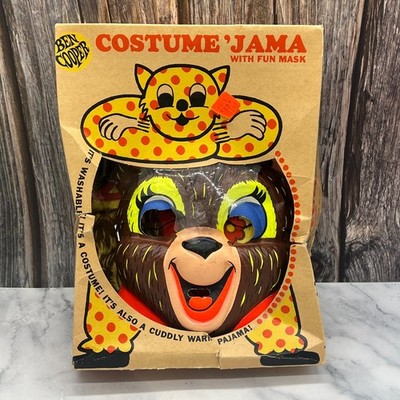 Vintage Ben Cooper Tiny Tot Teddy Bear Costume 'Jama Size 3-5 - TLC