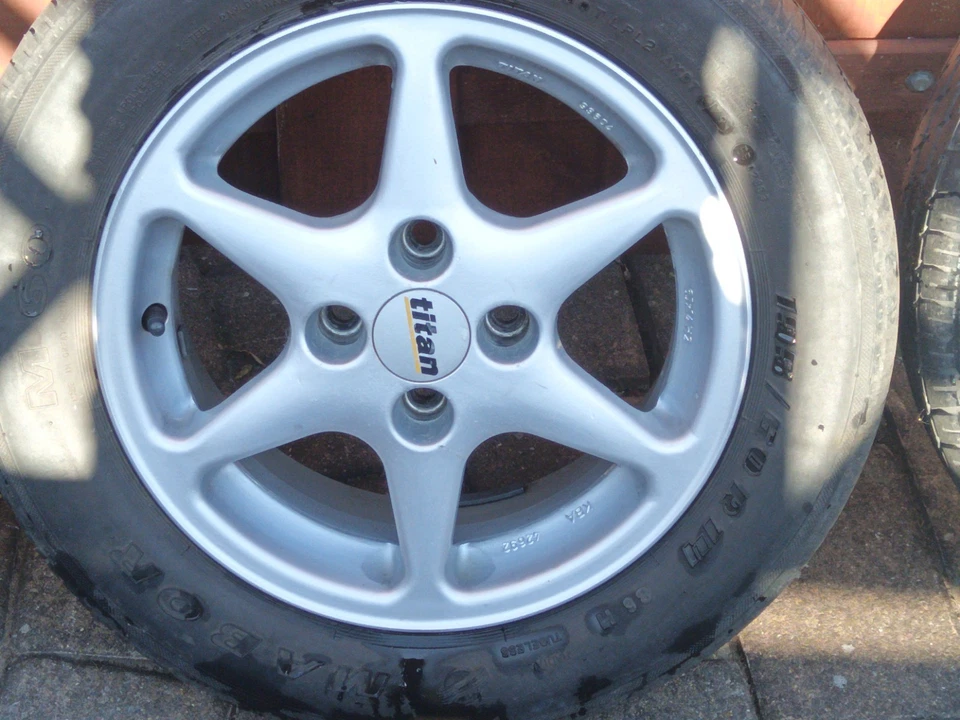 Alufelgen 14 Zoll mit Sommerreifen Audi, Seat usw. - Bild 4 von 4