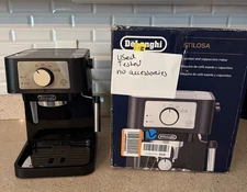 De'Longhi EC260BK Stainless Steel Espresso Machine - Black. used no accessories