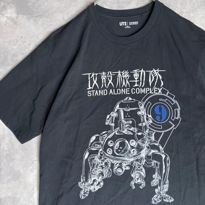 UNIQLO UT Koukaku Kidoutai Stand Alone Complex T Shirt XL Black Anime