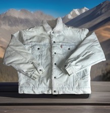 Vintage Levis Jacket Mens Large Sherpa Lined 80s 90s USA Made Trucker Type 3