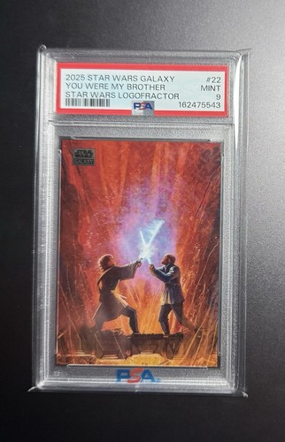 Topps 2025 Star Wars Galaxy #22 You Were My Brother Logofractor /77 PSA 9