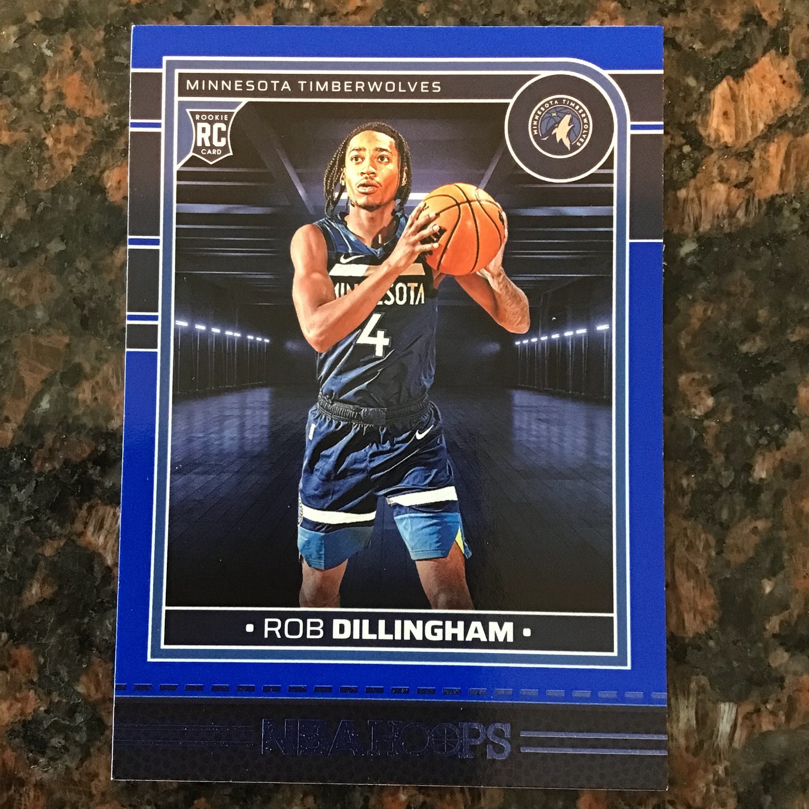 2024-25 PANINI NBA HOOPS ROB DILLINGHAM BLUE PARALLEL RC #238 ROOKIE