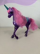 Mattel Barbie Dreamtopia Princess Purple Unicorn Pink Hair With Turquoise Saddle