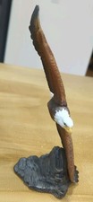 J&J Bald Eagle Figurine 9 Ceramic Statue Wild...