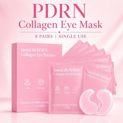 Eye Patches with PDRN Collagen, Instant Anti-Wrinkle Eye Mask