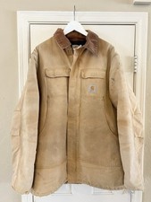 Carhartt Mens Duck Traditional Coat/Arctic Quilted Lined Brown Size XL