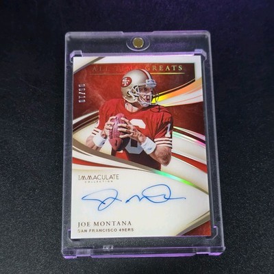 Joe Montana 2020 Panini Immaculate All-Time Greats Signatures /10 49ers HOF Pop1
