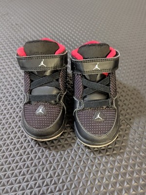 Nike Toddler/Baby Air Jordan 1 Flight Shoes 467891-002 Red And Black, Size 5C
