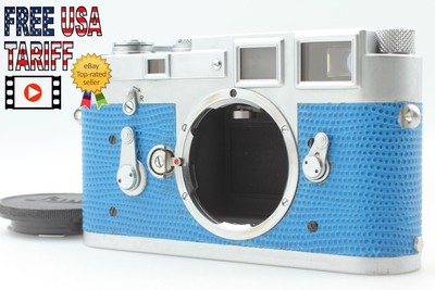 [Near MINT] S/N 1070xxx Leica M3 Chrome Body SS Single Stroke Blue Lether JAPAN