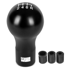 J2 Universal Aluminum Spherical Teardrop Shift Knob Black W Thread Adapters J2 Universal Aluminum Spherical Teardrop Shift Knob Black W Thread Adapters