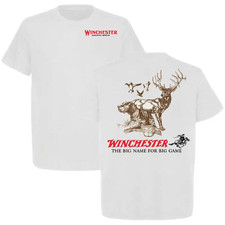 Winchester Hunting T-Shirt - The Big Name for Big Game classic white graphic tee