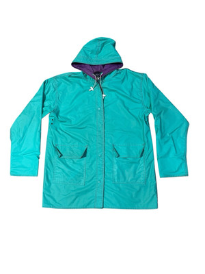 VTG The Woolrich Woman Rain Jacket Womens Large Surf Green