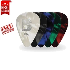 10-Pack of Assorted Heavy Guitar Picks - High-Quality Celluloid for All Guitars