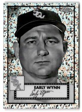 2021 Topps Chrome Platinum #620 Early Wynn Black & White Mini-Diamonds