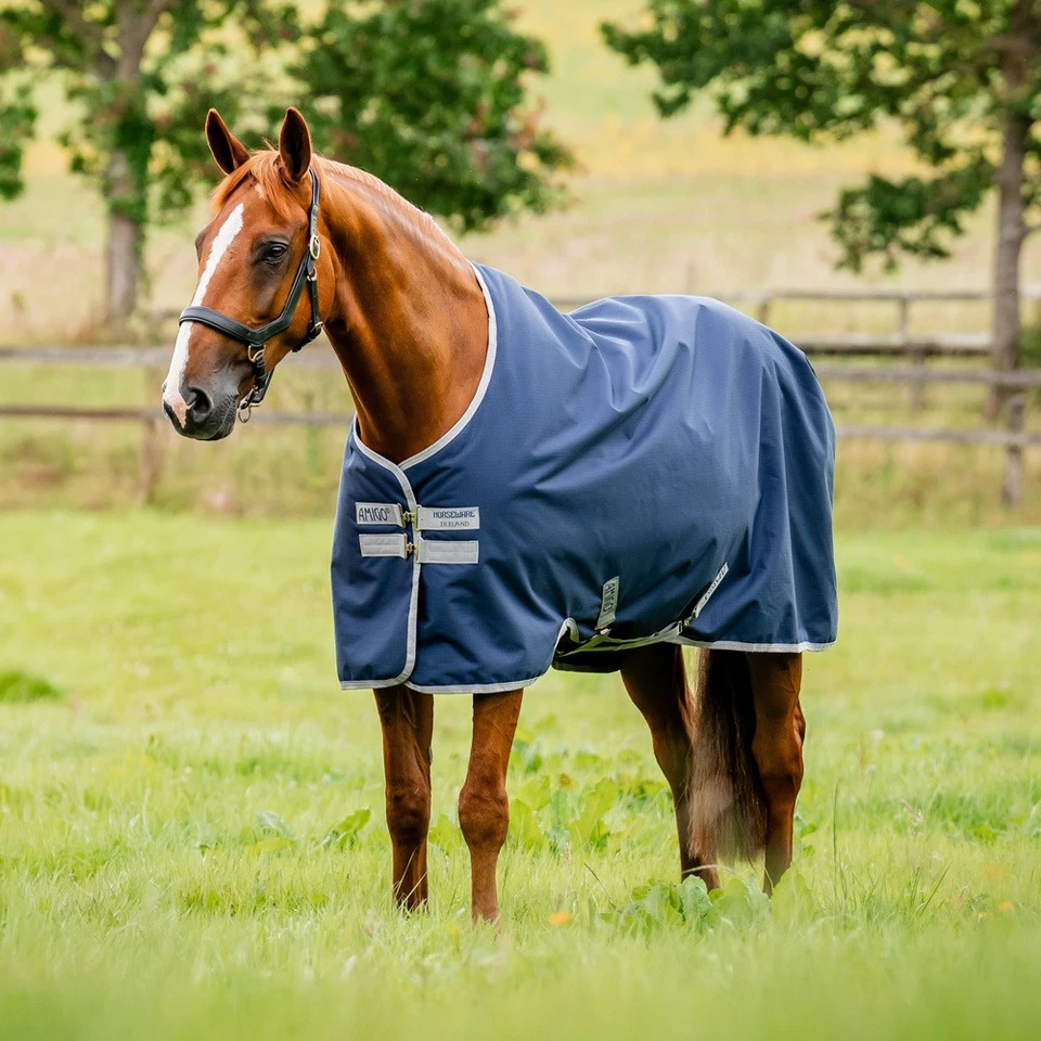 Horseware Amigo Ripstop 900D Lite 0g Turnout Decke navy/titanium grey 