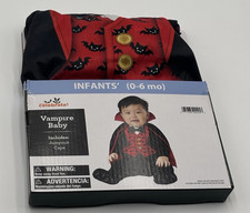 Vampire Baby Costume Infants 0-6 Months