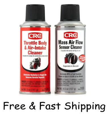 CRC Mass Air Flow & Throttle Body Single-Use Cleaner Twin Pack Kit