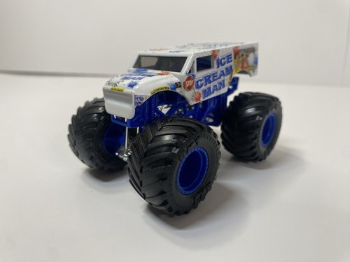 Spin Master Monster Jam Ice Cream Man Truck BLUE WHEELS 1:64 - Picture 2 of 24