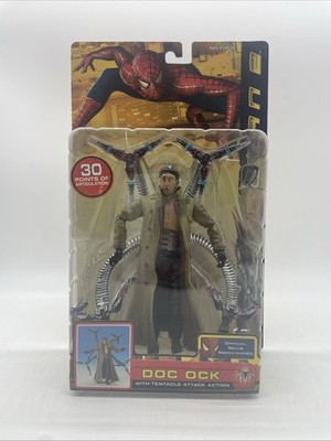 NEW Marvel Doc Ock Spider-Man 2 Movie Figure Tentacle Attack