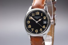 [Near MINT] Longines Spirit L2.198.4 Black Dial Date Quartz Unisex Watch 3