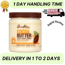 Queen Helene Cocoa Butter Crème Face & Body Lotion for Dry Skin, 15 oz