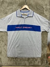 Vintage Walt Disney World Fleece 1/4 Zip Embroidered XL Gray Disneyana USA Made