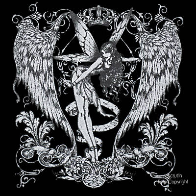 * FANTASY Elfes gothique tatouage Femmes Girl shirt 7182