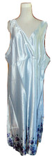 SITA WOMENS POLYESTER NIGHT DRESS GOWN SUMMER LOUNGE WEAR SILKY SLEEP WEAR~4X/5X