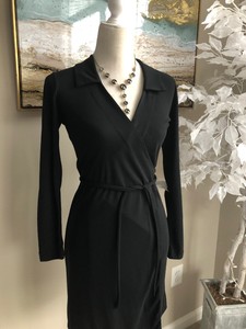 old navy black wrap dress