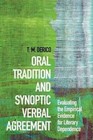 Oral Tradition and Synoptic Verbal Agreement by T M Derico (Paperback / softback, 2016)