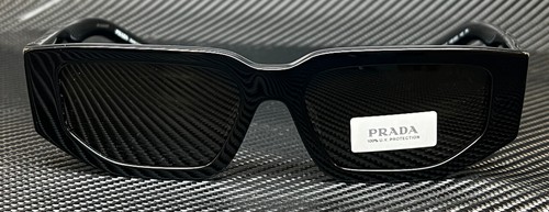 PRADA PR 09ZS 1AB5S0 Black Grey Men's 54 mm Sunglasses - Picture 2 of 5
