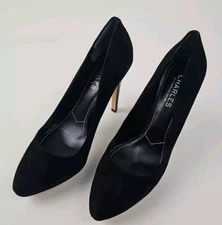 Women's Charles By Charles David Frankie Suede Platform Pumps - Size 8M