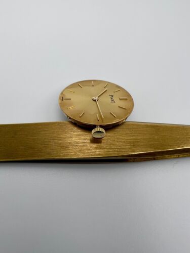 Piaget 9P1 Movement Serviced With Dial, Hands, Original 18kt Yellow Gold Crown - Bild 3 von 4
