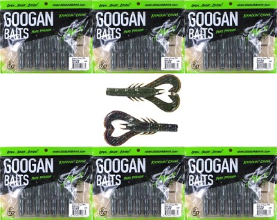 (6) Packs Googan Squad 4'' Krackin' Craw Bama Bug Brand New In Pack