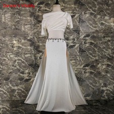 2023 WOMEN Belly dance suit sequin top split skirt performance suit