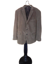 VTG Lauren Ralph Lauren Men Brown Corduroy Paisly Lined Elbow Patch Blazer Sz 48