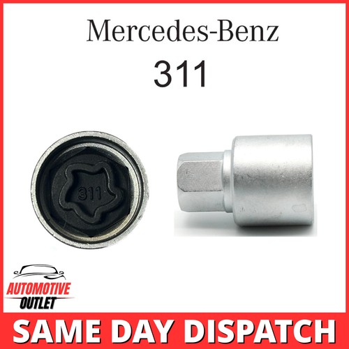 MASTER SECURITY WHEEL LOCKING BOLT KEY 311, 17mm SOCKET FOR MERCEDES A C E CLASS