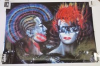 Vintage 1985 Wizard & Genius Punks Peter French 80's Punk 27 X 35.5 Poster Vintage 1985 Wizard & Genius Punks Peter French 80's Punk 27 X 35.5 Poster