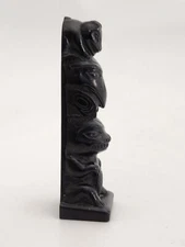 BOMA Canada soapstone totem pole  carved sculpture First Nations Art EUC