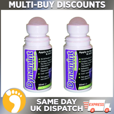 Dynamint Muscle Roll-On 60 ml x 2 | Für Muskeln & Gelenke | Schnelle & natürliche Linderung