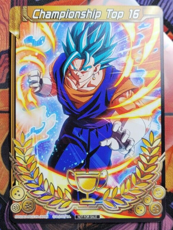 Championship Merit Prize Promo Top 16 SSB Vegito Dragon Ball Card