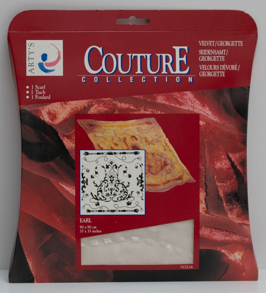 ARTY´S Seidensamt-Georgette, Couture Collection, , Tuch 90 x 90cm, EARL