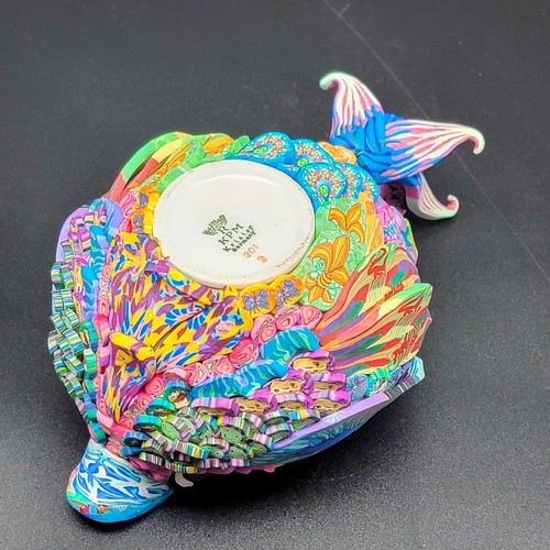 HTF Little Bird Clay Covered Porcelain Creamer Layl McDill Polymer Handmade GLOW - Picture 14 of 22