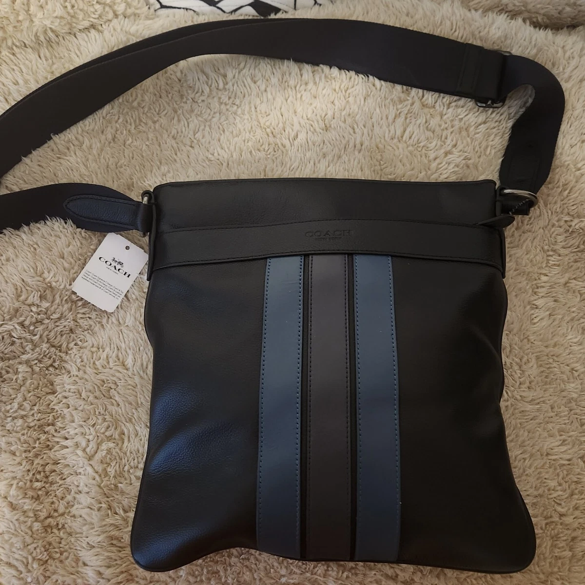 Coach Charles Crossbody With Varsity Stripe Bag F23216