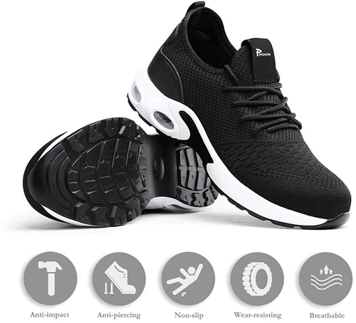 Arbeitsschuhe Herren Damen Stahlkappe Sicherheitsschuhe Mit Sneaker Sportliche - Bild 9 von 15